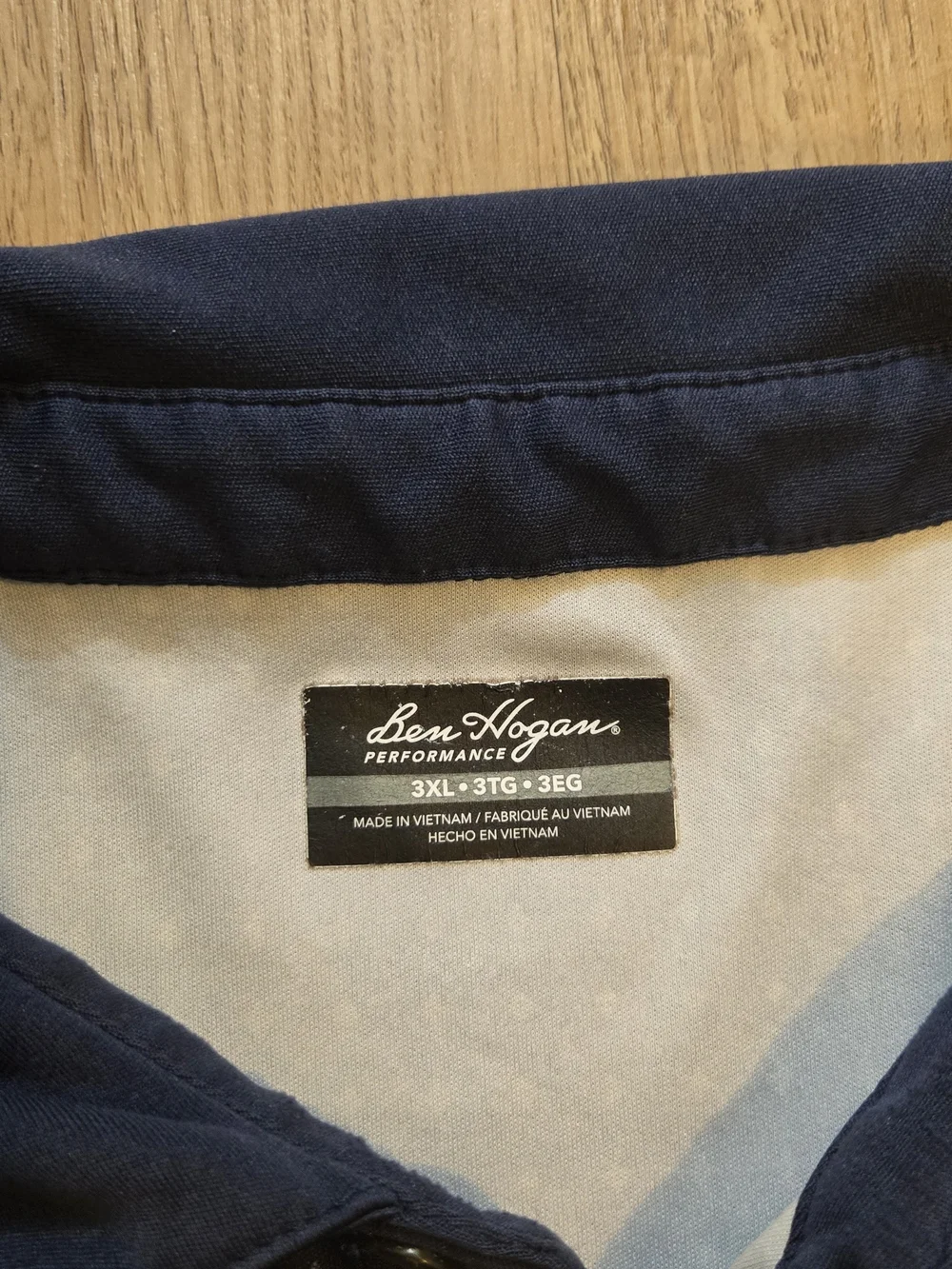 Performance Golf Polos 2 Ben Hogan Blue - Classic Casual 3XL Both 28pitx31Length - Picture 3 of 9